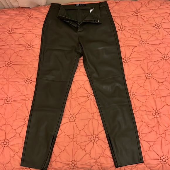 Zara Pants & Jumpsuits Zara Faux Leather Pants Poshmark
